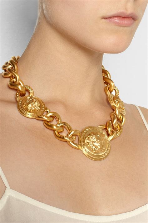 gold plated VERSACE Women Necklaces 